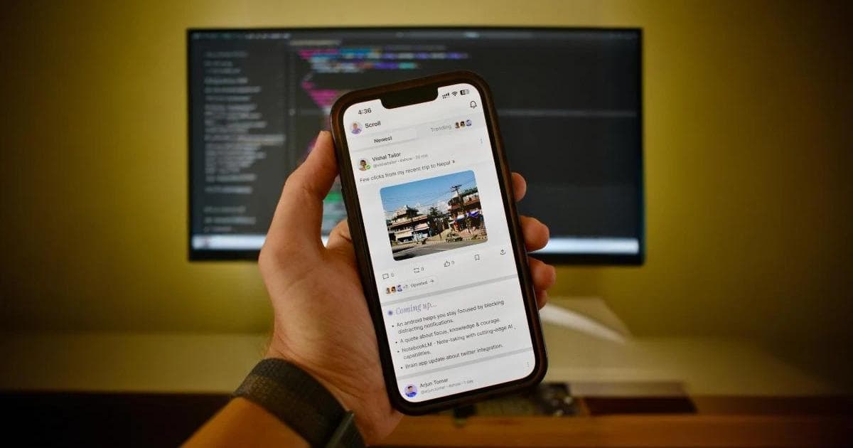 UI designed by me of Peerlist app using align ui